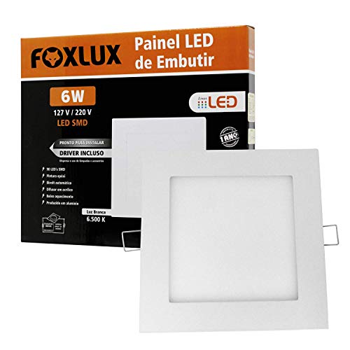 Downlight Quad Embutir 6W 6500K Biv