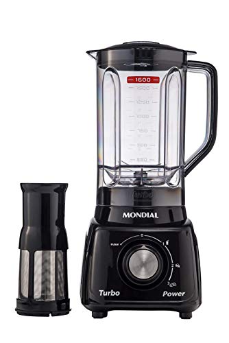 Liquidificador Turbo Power, Mondial, Preto, 550W, 110V -..