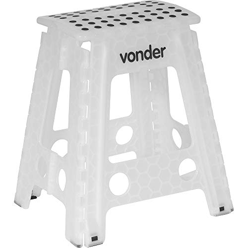 Vonder Banqueta Plástica Dobrável Branca Altura 450 Mm..
