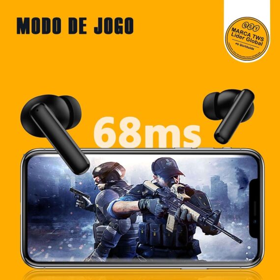 Qcy T13 ANC Fone De Ouvido Sem Fio, Fone Bluetooth 5.3 Com Cancelamento De Ruído Ativo, 30Horas de Reprodução, Preto - Image 8