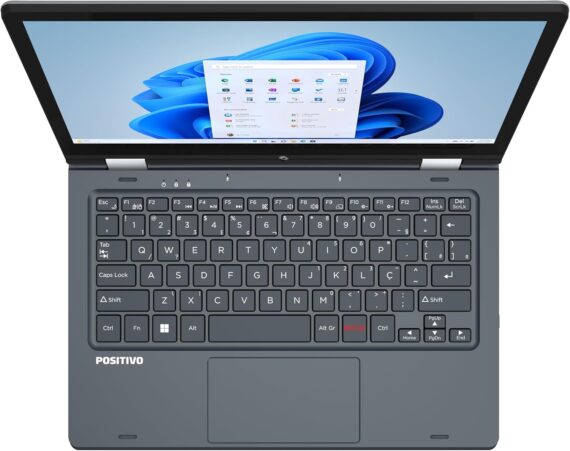 Notebook Positivo Duo 2 em 1 Intel Celeron Windows 11 Home 4GB 128GB, Tela 11,6 "IPS HD, Cinza - C4128B -3 - Image 12