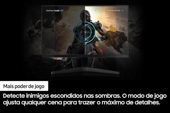 Samsung T350 - Monitor Gamer, 24 ", FHD, 75Hz, HDMI, VGA, FreeSync, Preto - Image 9
