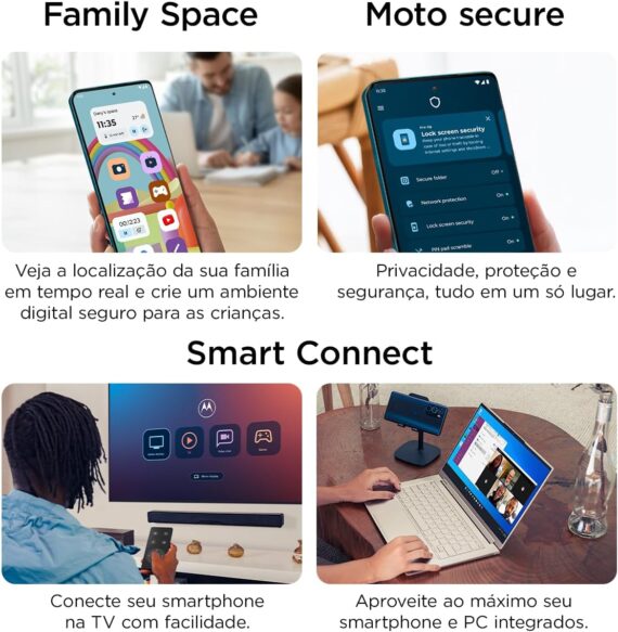 Smartphone Motorola Moto g35 5G - 128GB 12GB (4GB RAM+8GB Ram Boost) e Camera 50MP com AI NFC Tela 6.7" com Superbrilho - Garfite - Image 7