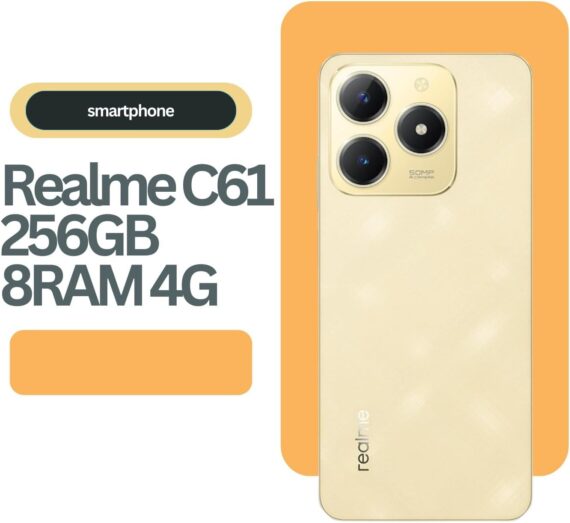 Realme C61-256GB - 8GB Ram - Câmera 50MP - Bateria 5000mAh - Tela de 6,74'' - Dourado - Image 3