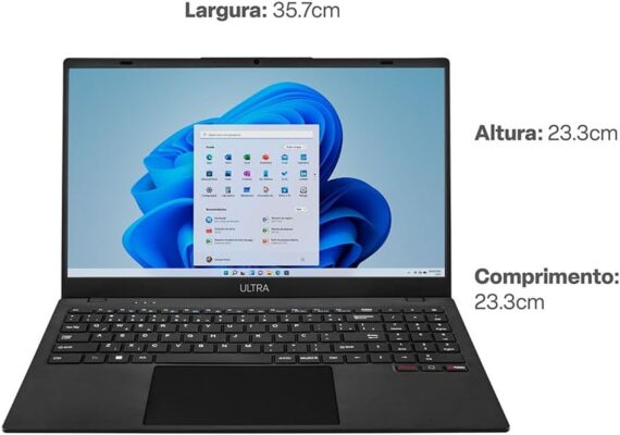 Notebook, Windows 11 Home, Tela 15,6 Pol HD, Celeron N4020C, Memória 4GB/128GB, Microsoft 365, Ultra - Ub261 - Image 5