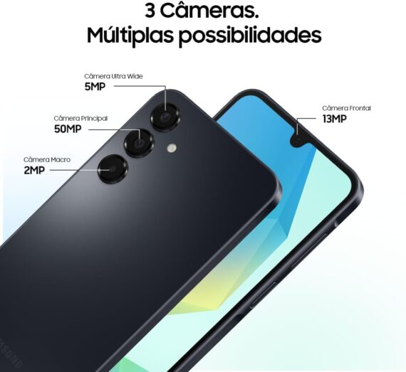Celular Samsung Galaxy A16, 128GB + 4GB RAM, Câmera de até 50MP, Tela 6.7", NFC, IP54, Bateria 5000 mAh - Preto - Image 7