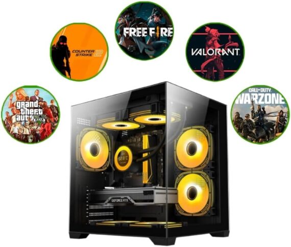 PC Gamer Completo Alligator Shop Intel i7 3770, GeForce RTX 3050, Memoria 16GB DDR3, SSD 480GB, Monitor 20 Polegadas - Image 3