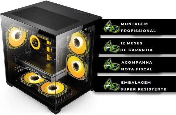 PC Gamer Completo Alligator Shop Intel i7 3770, GeForce RTX 3050, Memoria 16GB DDR3, SSD 480GB, Monitor 20 Polegadas - Image 7
