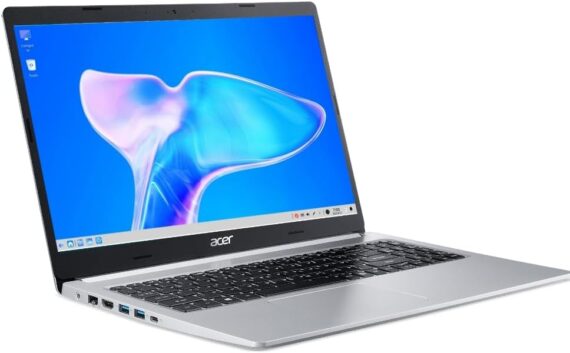 Notebook Acer Aspire5 A515-45-R36L AMD RYZEN7 5700U 12 GB RAM (AMD RADEON) 512GB SSD 15,6 ”LED IPS FULL HD Prata Teclado numérico Independente Linux Gutta - Image 3