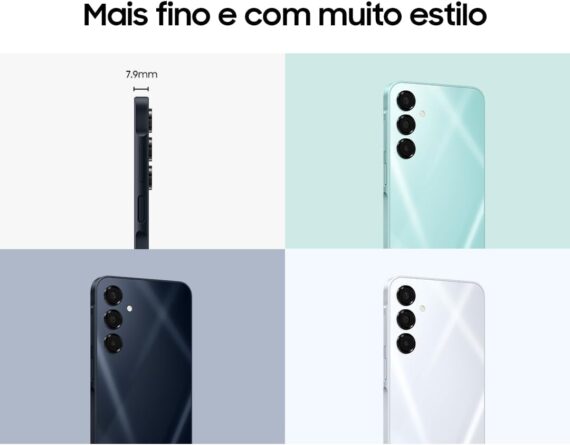 Celular Samsung Galaxy A16 5G, 256GB + 8GB RAM, Câmera de até 50MP, Tela 6.7", NFC, IP54, Bateria 5000 mAh - Cinza - Image 9