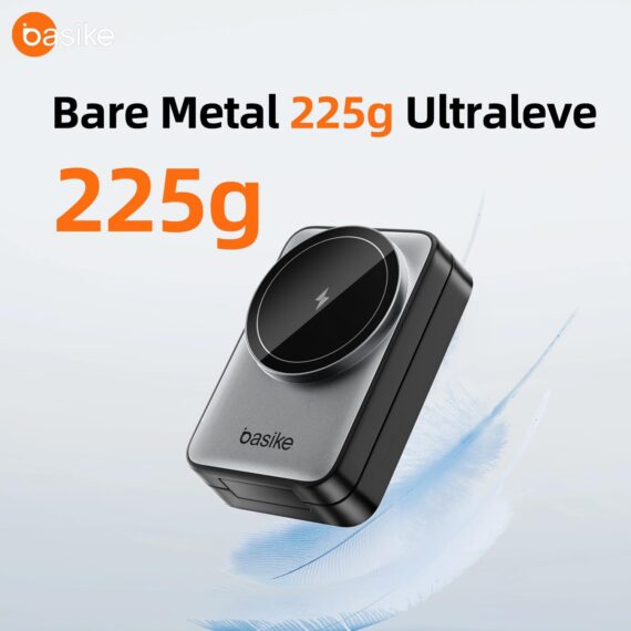 Basike Carregador Sem Fio 3 em 1 Magnético 2025, Estação de Carregamento Portátil com Luz Noturna, Dobrável e Compatível com MagSafe, iPhone 16/15/14/13/12, Apple Watch e AirPod (Branco) - Image 6