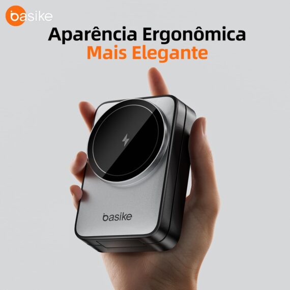Basike Carregador Sem Fio 3 em 1 Magnético 2025, Estação de Carregamento Portátil com Luz Noturna, Dobrável e Compatível com MagSafe, iPhone 16/15/14/13/12, Apple Watch e AirPod (Branco) - Image 8