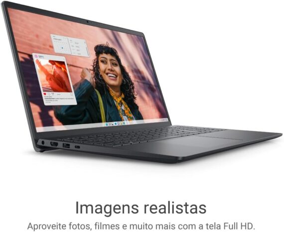 Notebook Dell Inspiron I15-I1300-A80P 15.6 "Full HD 13ª Gen Intel Core i7 16GB 1TB SSD Win 11 Preto carbono - Image 3