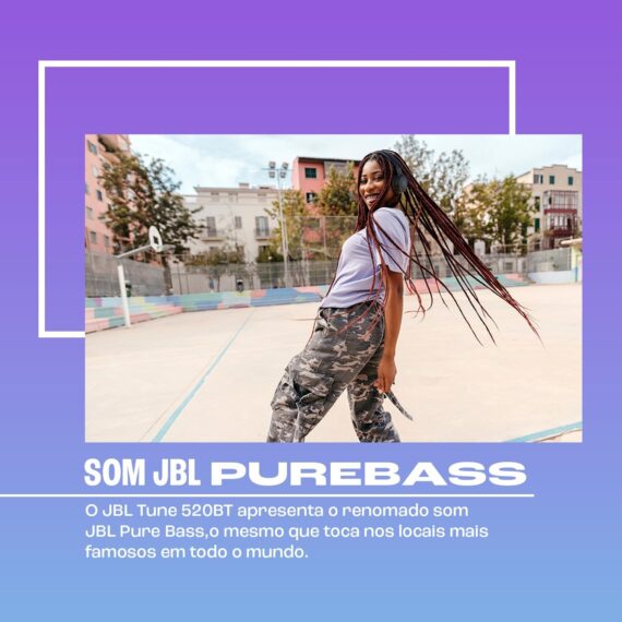 JBL, Fone de Ouvido On ear, Headphone, Tune 520BT, Sem Fio - Preto - Image 3