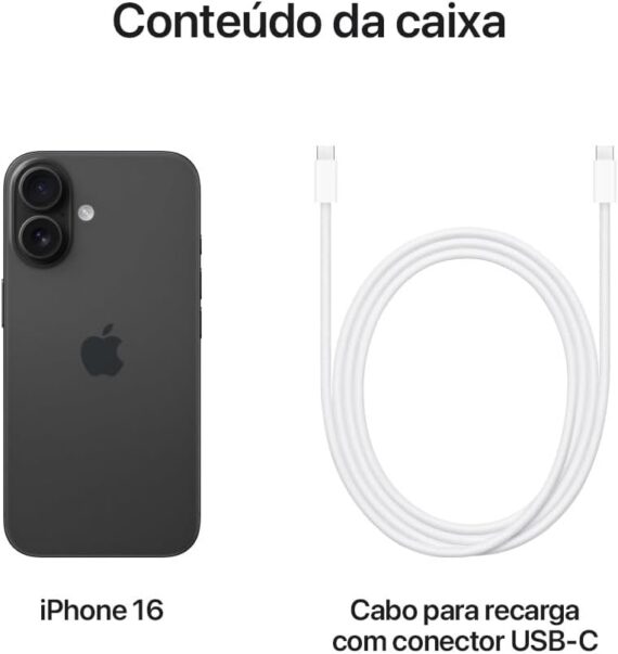 Apple iPhone 16 (128 GB) – Preto - Image 4