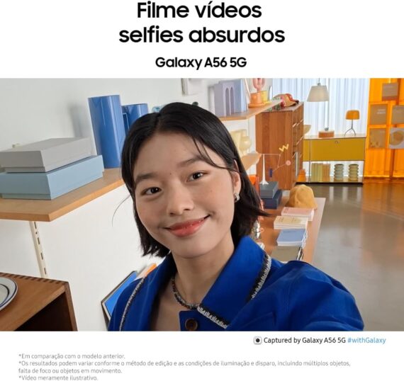 Smartphone Samsung Galaxy A56 5G 128GB, 8GB RAM, Câmera 50MP, IP67, Super AMOLED 6.7", Recursos AI, Cinza - Image 5
