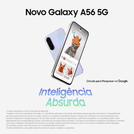 Smartphone Samsung Galaxy A56 5G 128GB, 8GB RAM, Câmera 50MP, IP67, Super AMOLED 6.7", Recursos AI, Cinza - Image 10