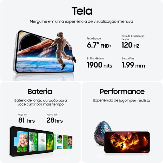 Celular Samsung Galaxy S24 FE 5G 256GB 8GB RAM Tela 6.7" Câm. Tripla 50+12+8MP Frontal 10MP, Galaxy AI - Verde - Image 6