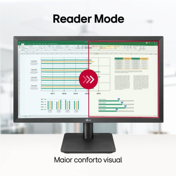Monitor LG 21.5 Gamer Full HD, 75Hz, 5ms, HDMI, FreeSync - 22mp410 - Image 4