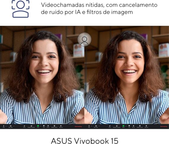 Notebook Asus Vivobook 15 X1504VA Intel Core i5 1334U 8GB RAM 256GB SSD Linux Keexos Intel Iris Xe Tela 15,6 "LED FHD Silver - NJ1739 - Image 6