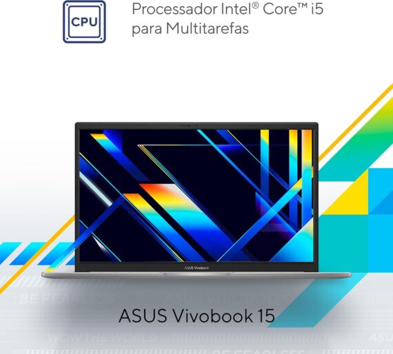 Notebook Asus Vivobook 15, Intel Core i5 1235U, 8 GB, 256 GB SSD, W11 Home, Tela 15,6 "FHD, Silver Cool - X1504ZA -NJ985W - Image 3