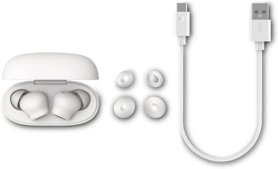 PHILIPS, Fone de Ouvido Sem Fio TWS, TAT1109WT/00, Bluetooth, Com Microfone, Até 24 horas de bateria, Branco - Image 9