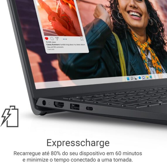 Notebook Dell Inspiron I15-I1300-A30P 15.6 "Full HD 13ª Gen Intel Core i5 8GB 512GB SSD Win 11 Preto carbono - Image 3
