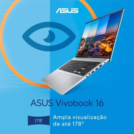 Notebook Asus VivoBook 16 Intel Core i7, 8 GB, 512 GB SSD, Keepros, 16 '' FHD, Legal Silver - X1605VA -MB742 - Image 5