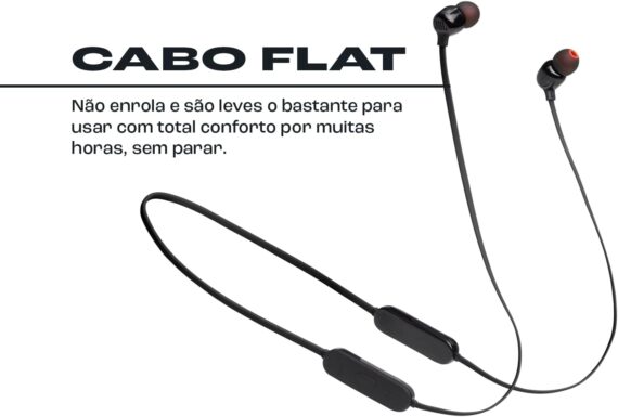JBL, Fone de Ouvido Bluetooth, Tune 125BT, Intra Auricular, Sem Fio, Microfone Integrado - Preto - Image 4