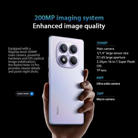 Smartphone Xiaomi Redmi Nota 14 Pro 4g Blue Ocean (Azul Oceano) 8 GB RAM 256 GB ROM - Image 6