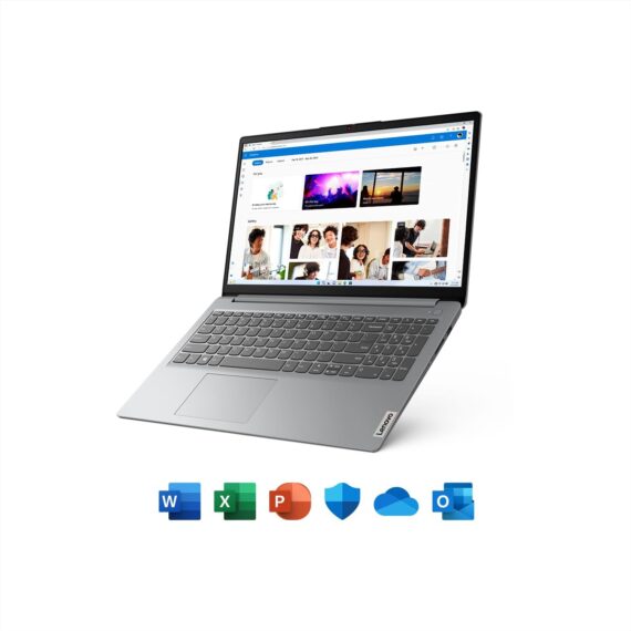 Notebook Lenovo Ideapad 1i Intel Celeron + Microsoft 365 Pessoal 4GB 128GB SSD W11 15,6 "82VX0001BR Prata Prata - Image 4