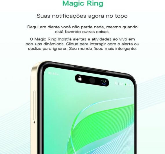 Smartphone Infinix Smart 8 Pro, 256 GB, 4 GB de RAM, 5000mAh, Câmera dupla 50mp anel lanterna e selfie 8mp, Tela Magic Ring 6,6 "90Hz, 5000mAh, Dourado - Image 7