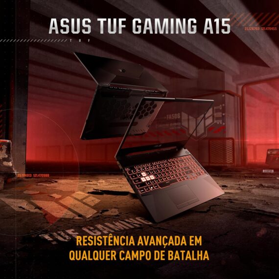 Notebook Asus TUF Gaming A15, RTX 3050, AMD RYZEN 7, 16 GB, 512 GB SSD, W11 Home, Tela 15.6 '' FHD, Graphite Black - FA506NCR -HN088W - Image 7