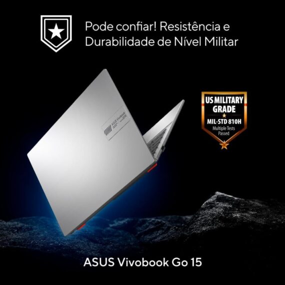 Notebook Asus Vivobook Go 15 Intel Core i3, 4 GB 256 GB SSD, W11 Home, Tela 15,6 "FHD, Silver Cool - E1504GA -NJ441W - Image 5