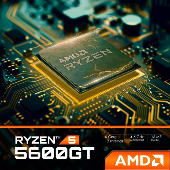 PC Gamer Completo AMD Ryzen 5 5600GT 32GB DDR4 SSD 480GB Monitor 19 "Kit Gamer Fonte 500W Strong Tech - Image 4