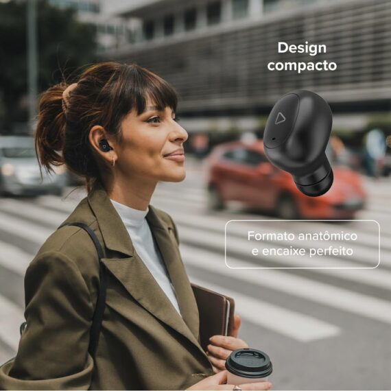 I2GO, Fone de Ouvido Sem Fio, Bluetooth 5.2, TWS, Air Pro GO 2.0, Controle Touch, Estojo de Carregamento, 20 Horas totais de Bateria, Preto, i2GO PRO - Image 5