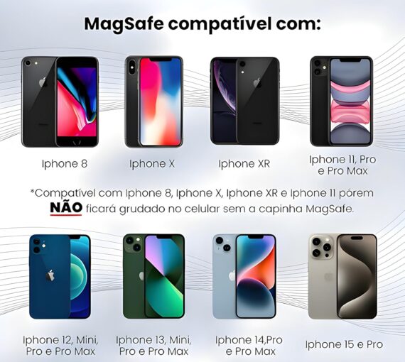 Carregador Portátil Magnético por Indução 10.000mAh – Power Bank Premium com Carregamento Rápido, Sem Fio, Compatível com iPhones MagSafe (XR, 11, 12, 13, 14, 15, 16 e Pro, Pro Max e Plus) - Image 7