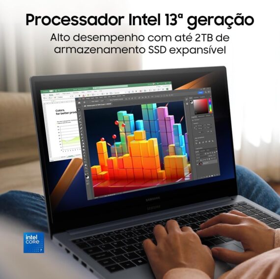 Samsung Galaxy Book4 Intel® Core ™ i7-1355U, Windows 11 Home, 16 GB, 512 GB SSD, Iris XE, LED Full HD de 15,6 '', 1,55kg*. - Image 5