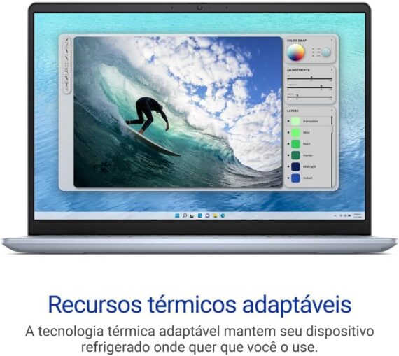 Notebook Dell Inspiron I14-I150U-M50 14 "FHD+ Intel® Core ™ 7 150U 16GB 512GB SSD Windows 11 Prata Gelo - Image 6