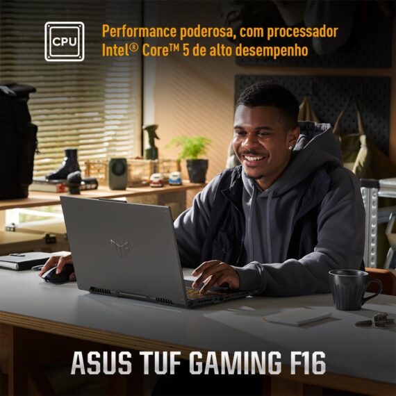 ASUS TUF GAMING F16 Intel Core 5, RTX 4050, 8 GB, 512 GB SSD, Keepros, 16,0 '' FHD, Mecha Gray - FX607VU -RL054 - Image 3