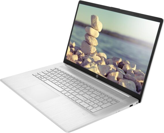 HP Laptop 17, tela FHD de 17,3 polegadas, AMD Ryzen 5 5500U, SSD de 16 GB, SSD de 512 GB, webcam, HDMI, leitor de impressão digital, Wi-Fi, Windows 11 Home, prata - Image 3