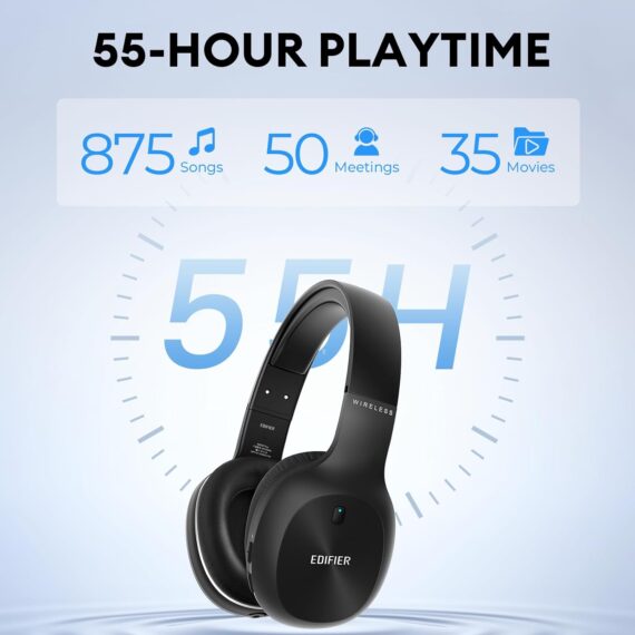 Edifier W800BT PLUS - Fone de Ouvido Headset, Bluetooth 5.1, Preto - Image 5
