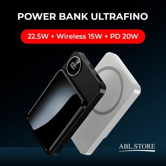 Carregador Portátil (Power Bank) Magnético Ultrafino sem fio por indução Carregamento Rápido de 10000mAH Compatível com Celulares - YD43 - Image 6