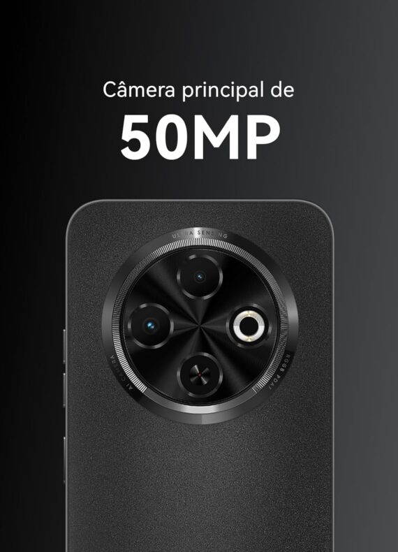 Smartphone Tecno Spark 30C 4G 256 GB+8 G81 50 MP Câmera com Bateria de 5000mAh preto - Image 3
