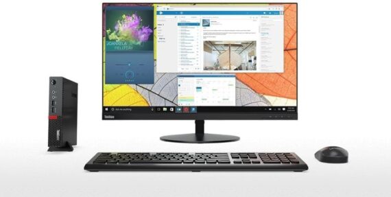 Lenovo ThinkCentre M715Q AMD A12 Pro-8870E, 8 GB de RAM, 256 GB SSD M.2 (PCIE-NVME), W10 Pro Tiny Desktop Computer - Image 5