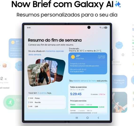 Celular Samsung Galaxy Z Fold7 1TB, 16GB RAM Tela 8.0" - Azul - Image 9