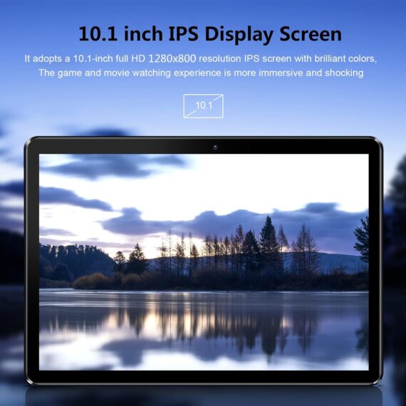 Comprimido PRITOM 10 '' Android 13 Tablet de telefone com slot SIM, 64 GB Quad Core, IPS Touchscreen, Câmera traseira de 8MP WiFi GPS Bluetooth USB C, Support 3G CHAMADA, BLACK - Image 7
