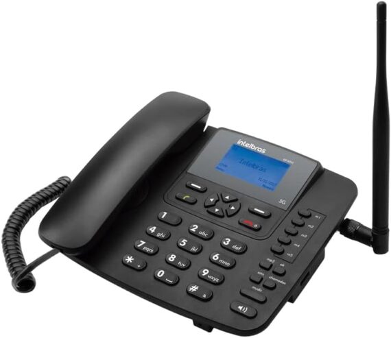Telefone Celular Fixo 3G CF 6031 Preto Intelbras - Image 2