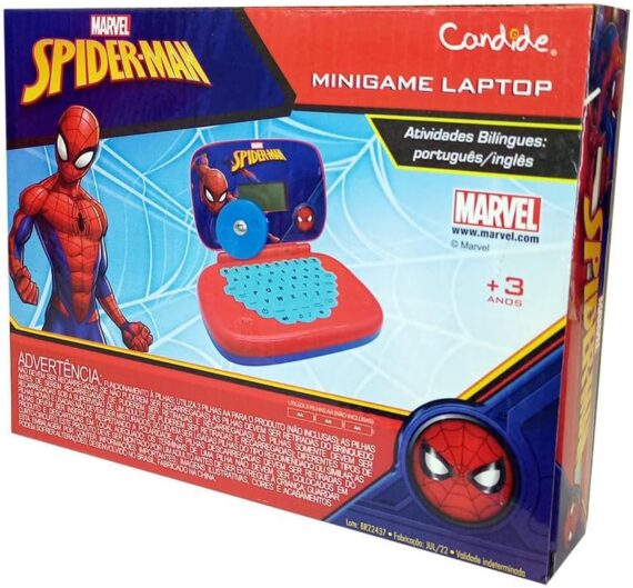 Candide, Laptop Infantil, Homem-Aranha, Brinquedo Educativo - Bilíngue - Image 2