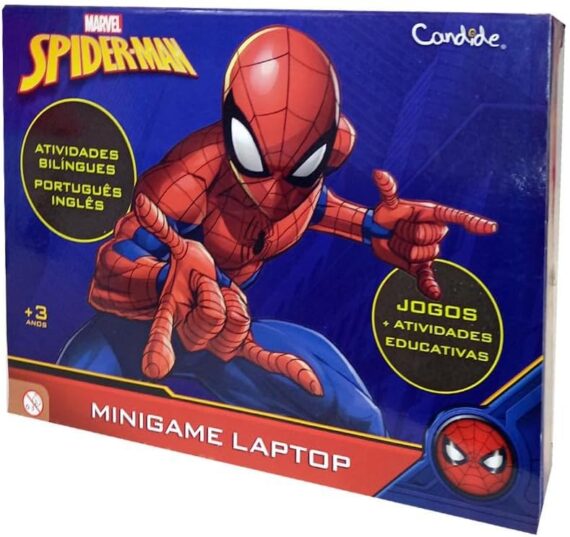 Candide, Laptop Infantil, Homem-Aranha, Brinquedo Educativo - Bilíngue - Image 5